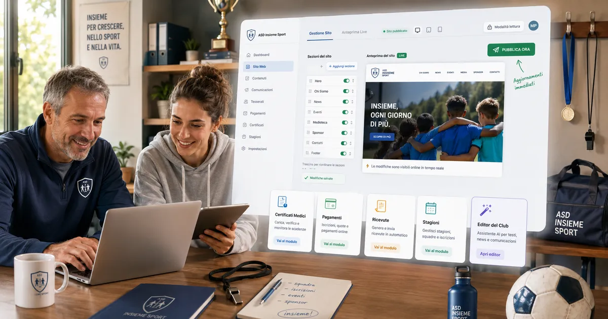 Chiunque può essere webmaster, con cluBase.it