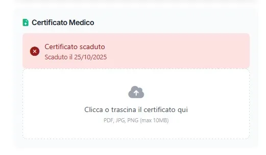 Certificati medici atleti: gestisci digitalmente le scadenze