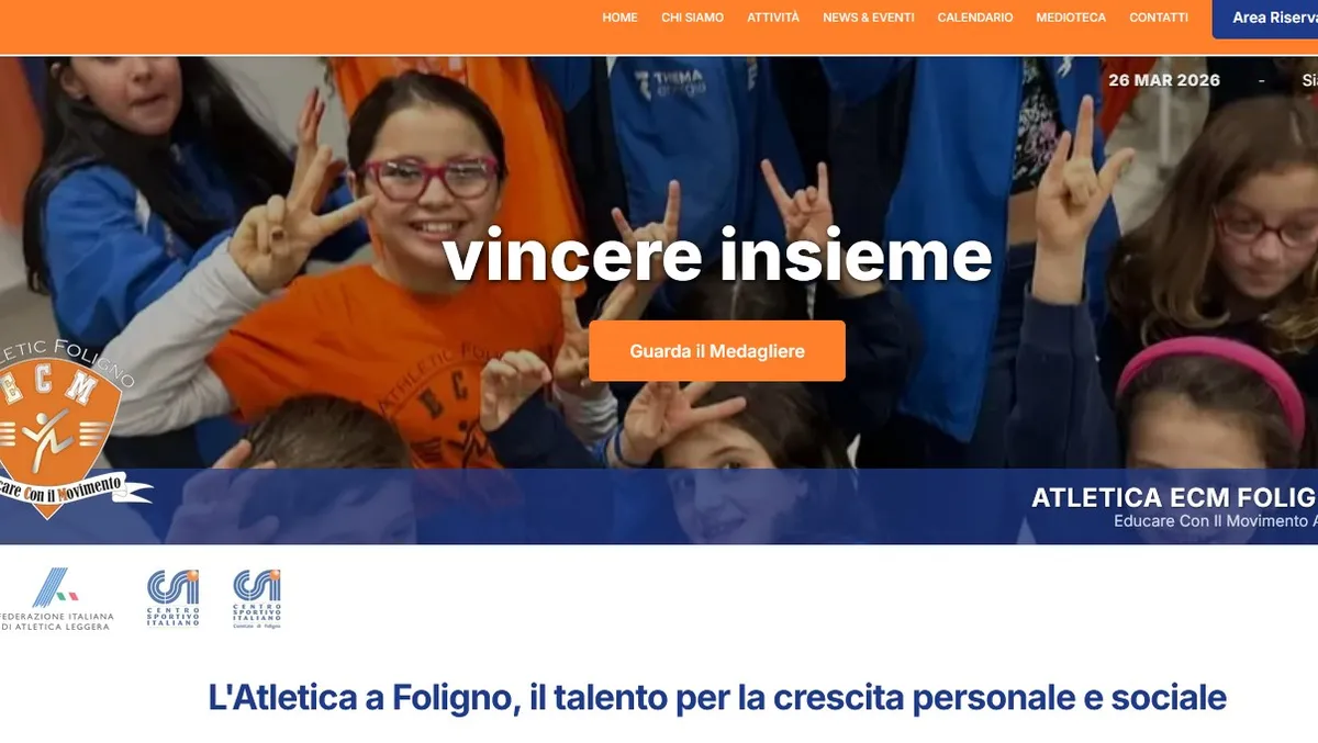 Come l'Atletica ECM di Foligno utilizza cluBase.it per gestire sito e atleti