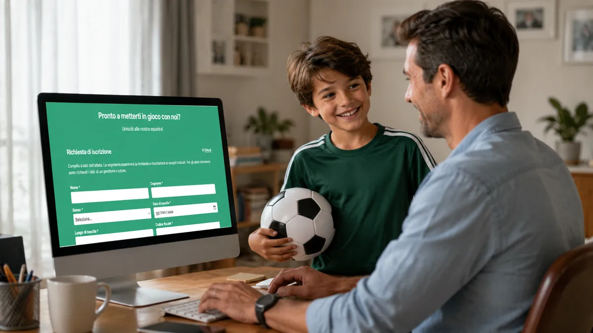Le iscrizioni online partono direttamente dal tuo sito web
